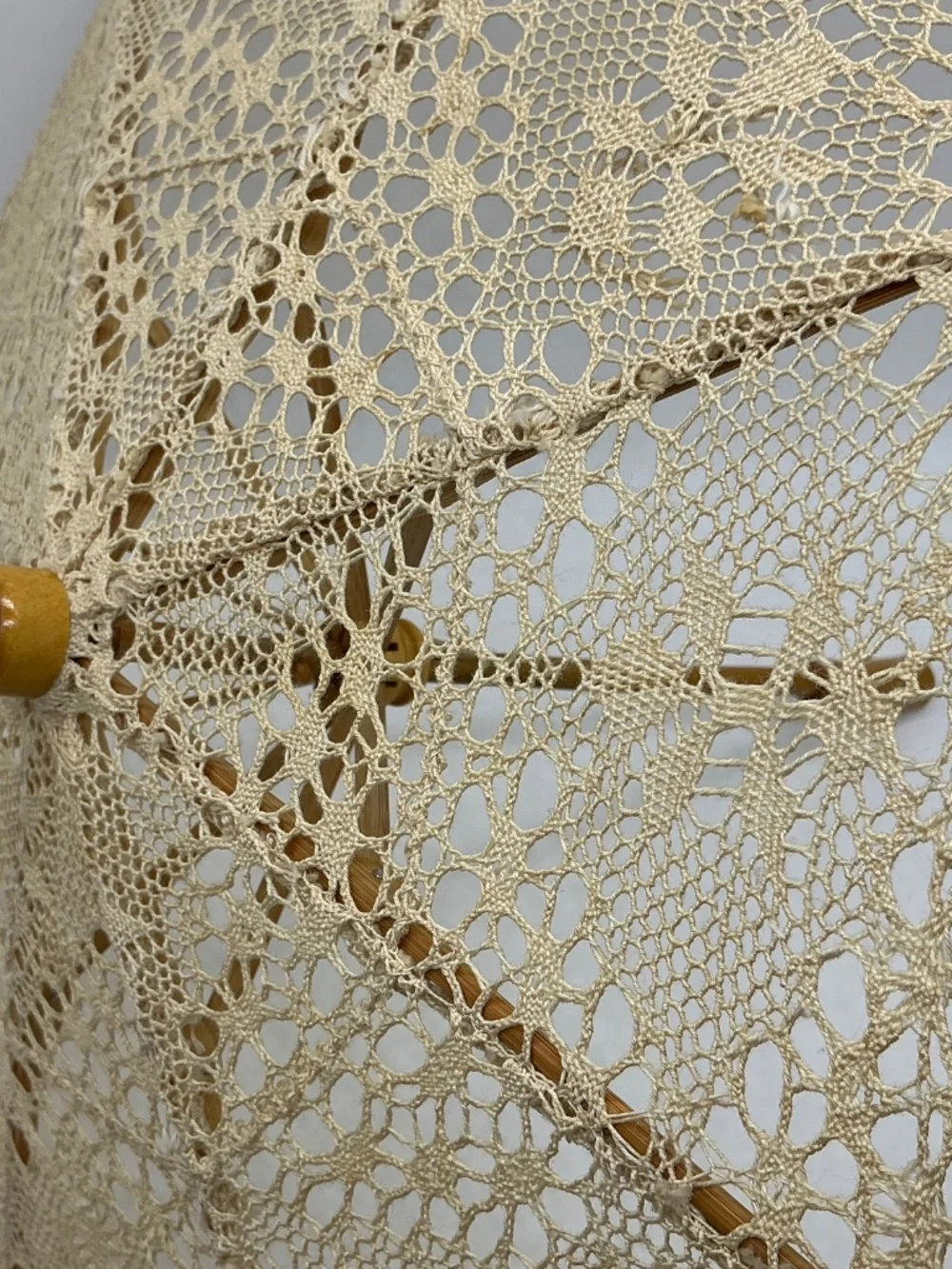 🔥 Vintage Crochet Parasol Decorative Miniature Umbrella
